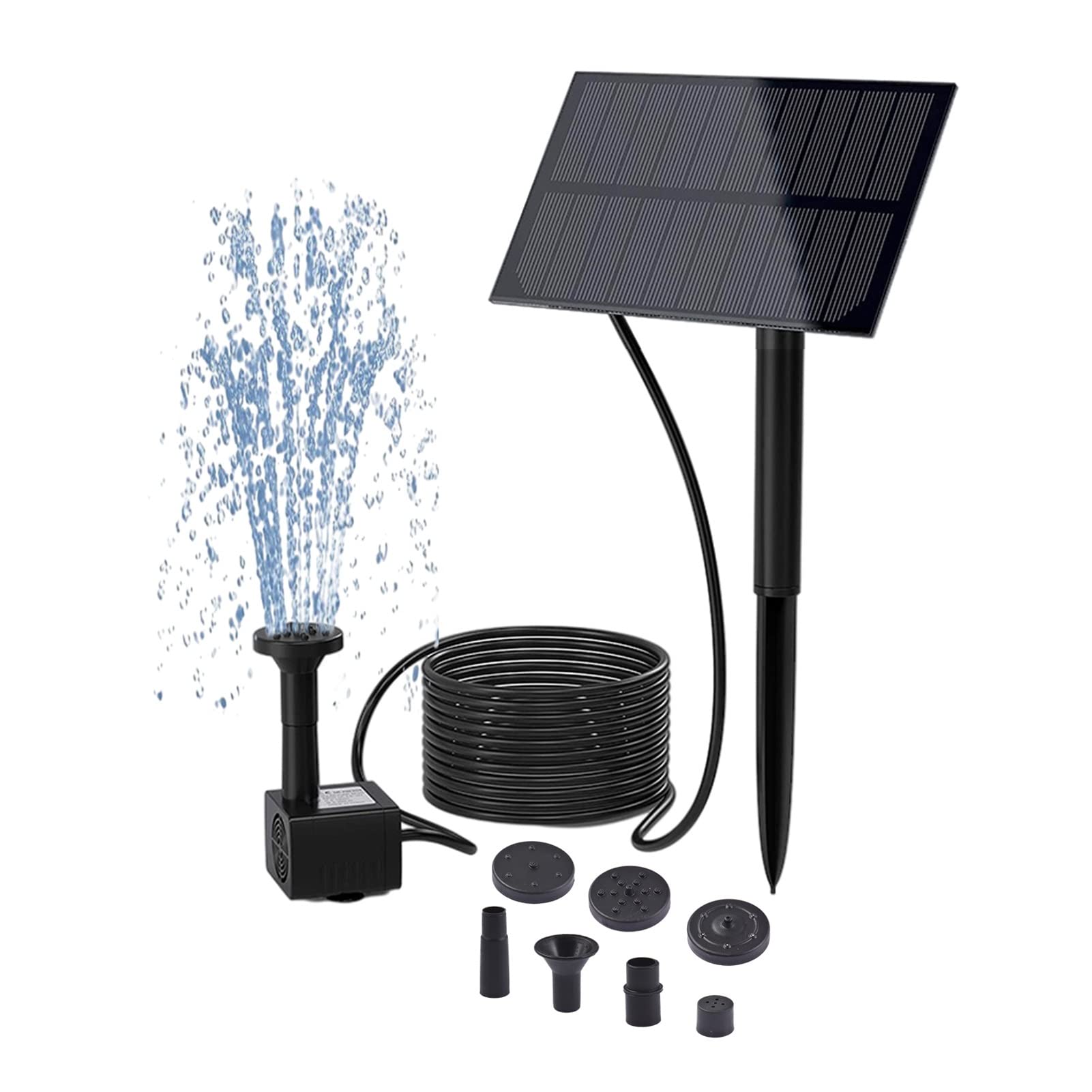 Solar-powered Water Fountain Pump For Garden Pond Bird Bath Fish Tank Efficient Use Of Energy