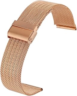 Correa de reloj 18MM 20MM 22MM acero 24MM / / / acero inoxidable de malla de correa con la correa de la hebilla del gancho banda de reloj de acero