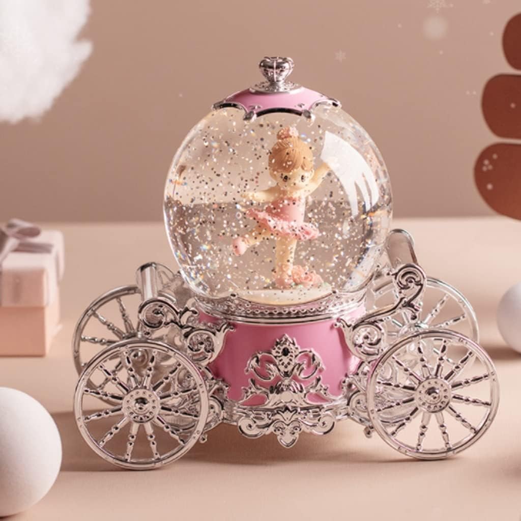 Dream Snowflake Crystal Ball Music Box Octave Night Light to Send Girlfriend Birthday Gift