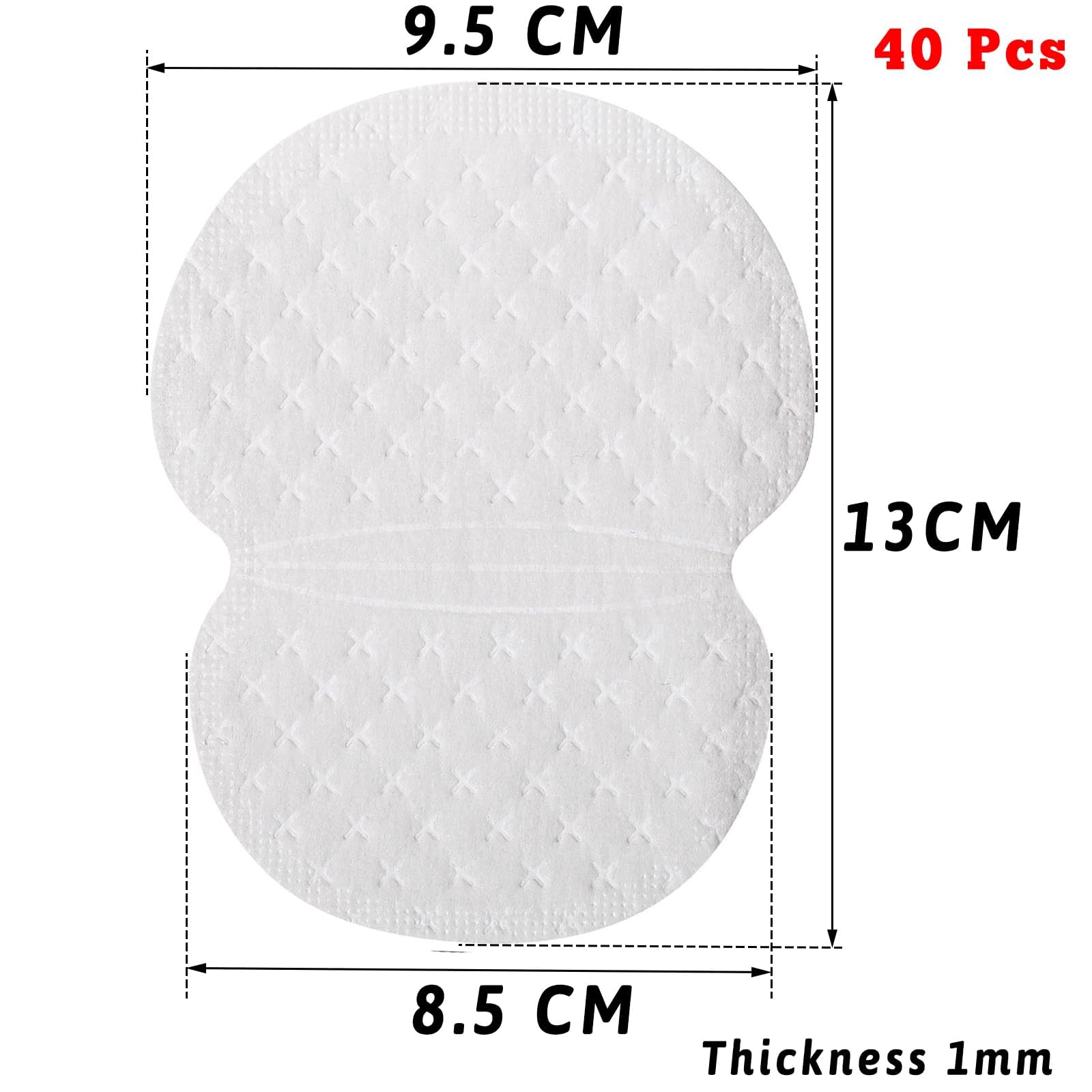Almohadillas Sudor Axilas Mujer Hombre, 40 Piezas Almohadillas Protectoras para el Sudor, Antisudor Axilas Desechables