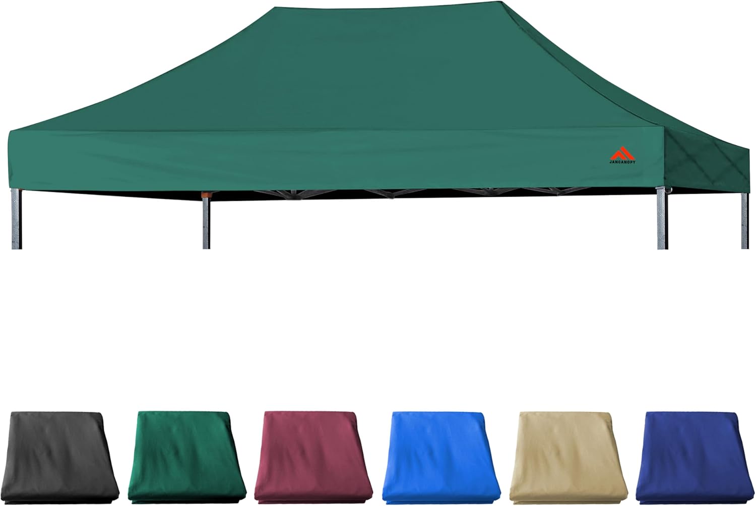 10x15 Canopy Replacement Top with PU Coated for Straight Leg Canopy Frame,Free 4 Packs Weight Bag, (Forest Green) Forest Green 10X15