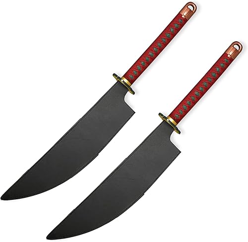 Miniatura 3 de Sword fort - Katana de acero al carbono de metal real, espada Katana de RengokuTanjiroInosuke de anime Demon Slayer, alrededor de 41 pulgadas,