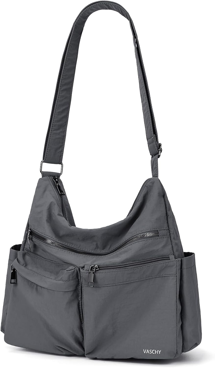 VASCHY Lightweight Crossbody Messenger Bag for Women, Nylon RFID Anti-theft Shoulder Bag Purse for Travel/Work/Diaper