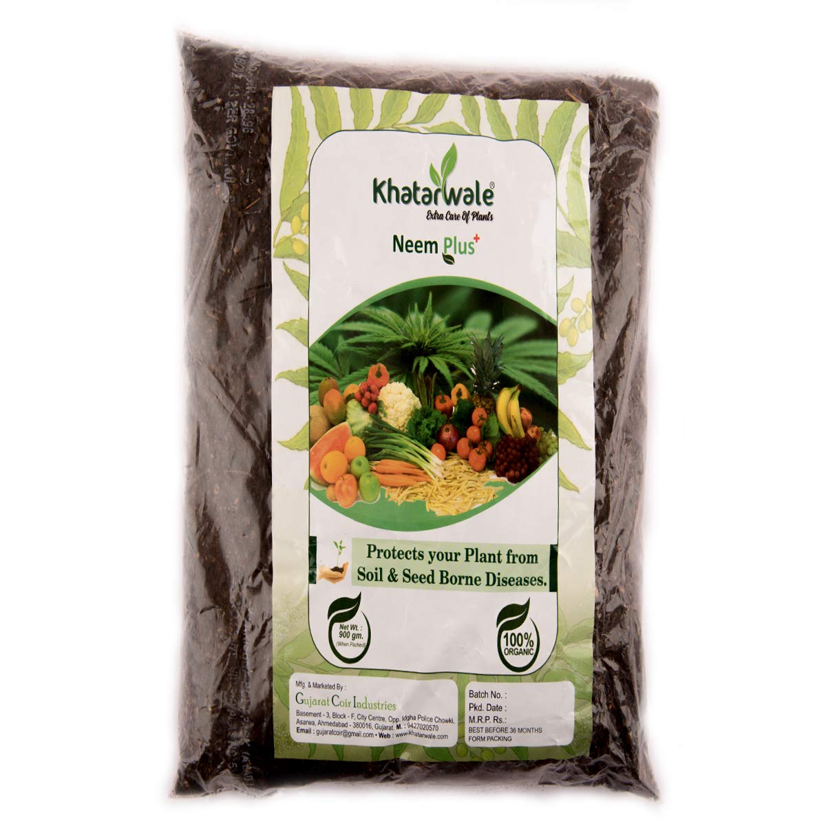 Khatarwale® - Organic Neem Cake Powder for Platns, Home, Office and Garden | Organic Fertilizer and Pest Controller (Pack of 2) (B0917T559K) Amazon Price History, Amazon Price Tracker