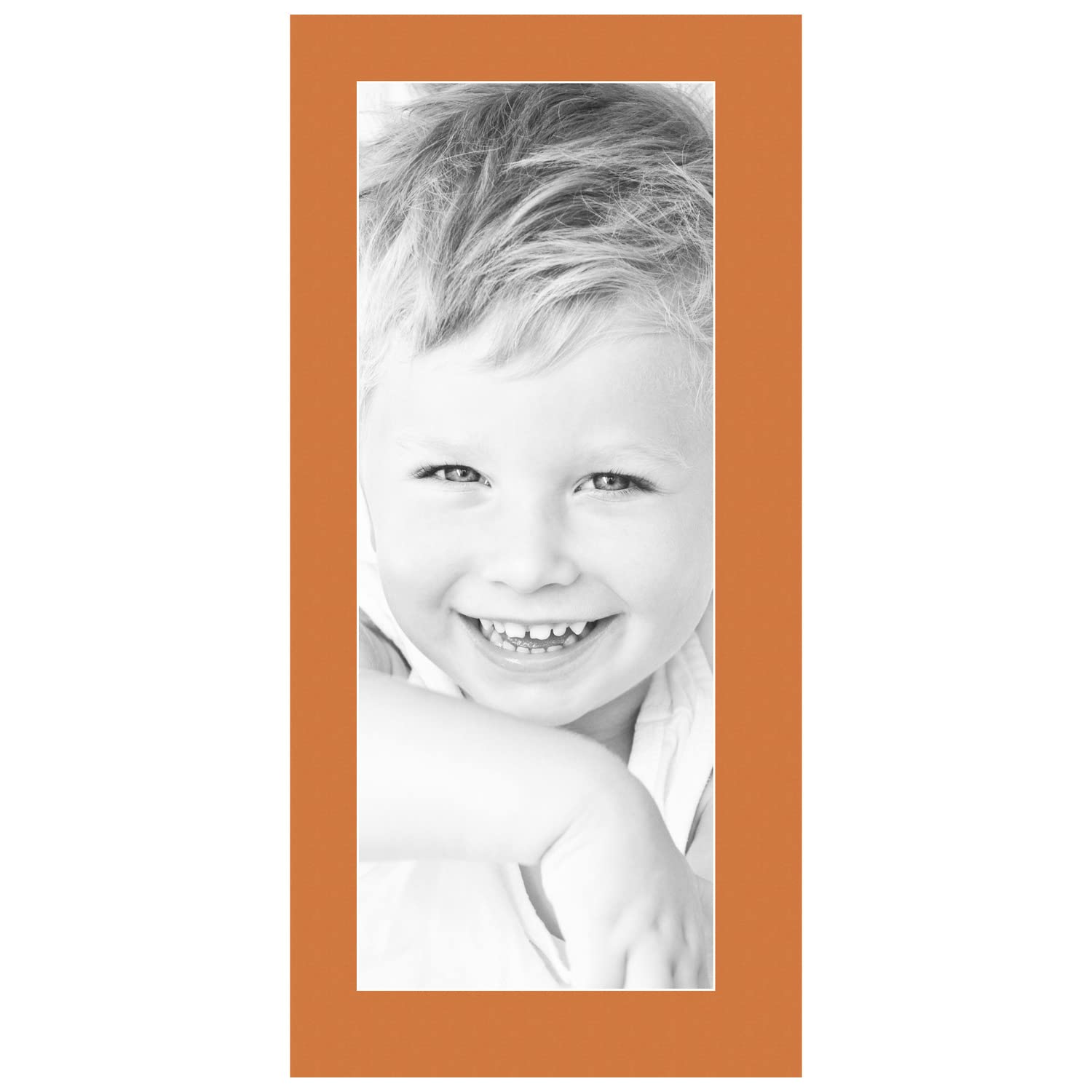 9x23 Tangerine / Octoberfest Custom Mat for Picture Frame with 5x19 opening size (Mat Only, Frame NOT Included)
