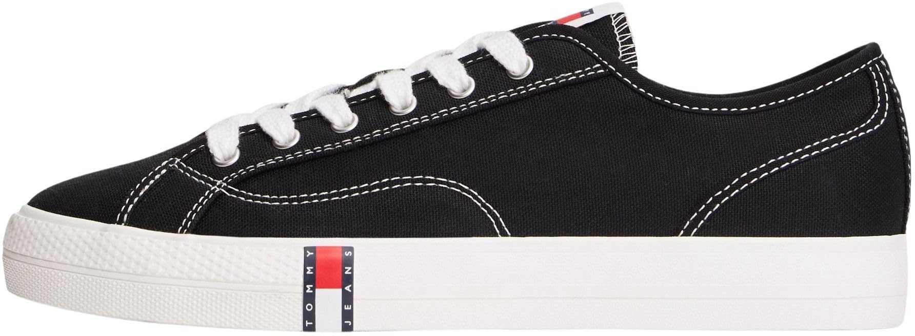 Tommy Jeans Women's Archive Y2K EN0EN02956 Low Top, Black (Black), 6 UK
