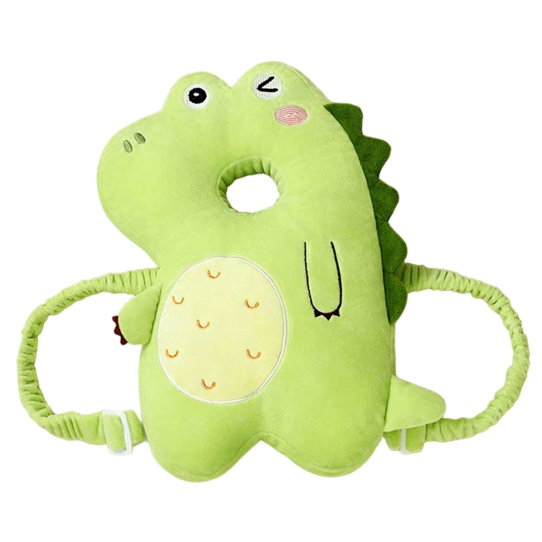 Baby Backpack Head Protection Pillow, Cute Dinosaur Head Protector for Baby Walking Breathable Adjustable for Boys Girls