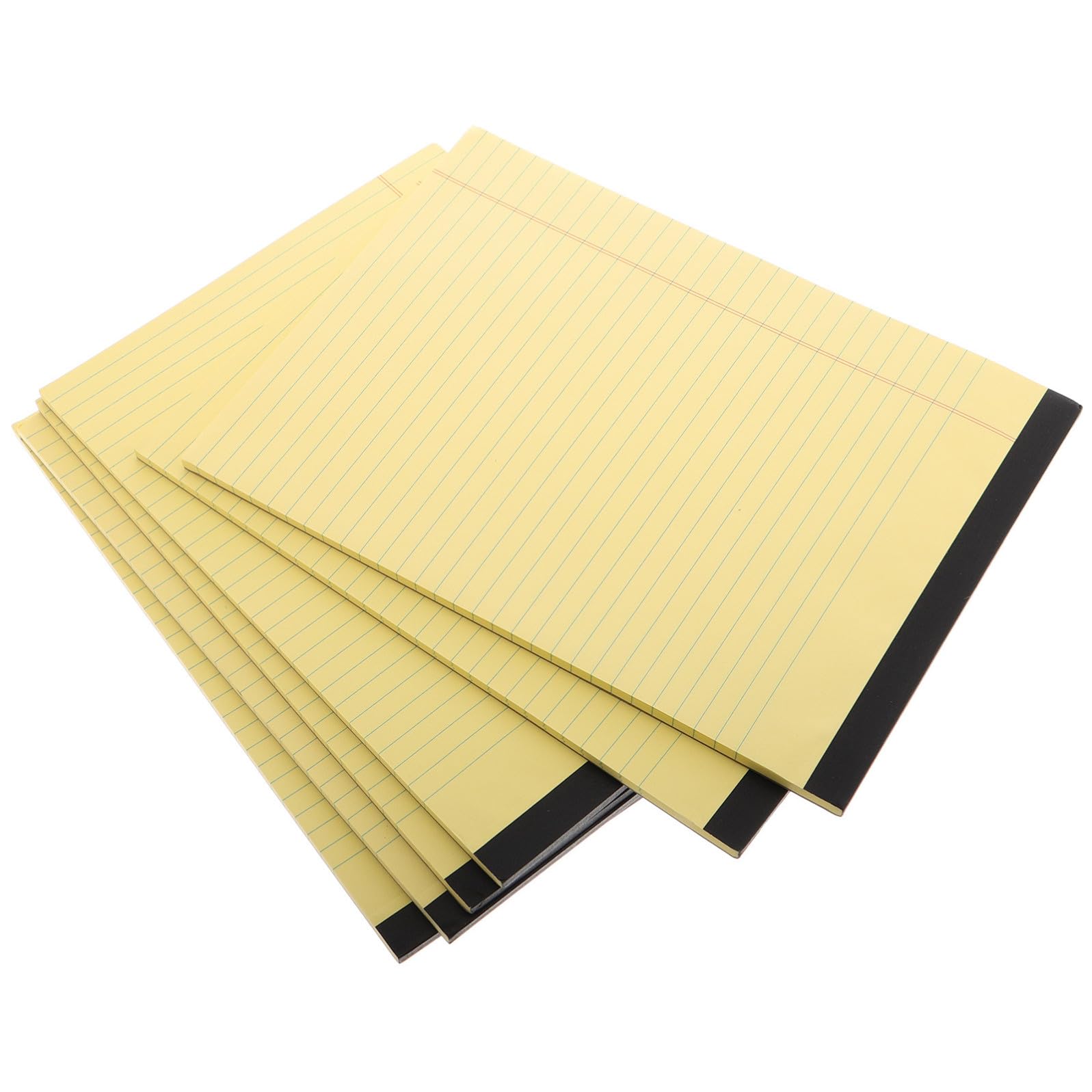 POPETPOP Blocco Note e Layout Sezionato Giallo 6 Pezzi con Pagine a Righe A4 in Pasta di Legno per Studenti e Professionisti in Ufficio e Uso Quotidiano