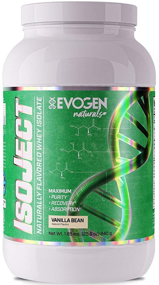 Evogen Isoject Naturals - Whey Protein Isolate | Naturally Flavored, Ultra-Pure Whey Protein Powder with Ignitor™ Enzymes, BCAAs, and EAAs | Enhanced Absorption & Recovery | Chocolate | 28 Servings