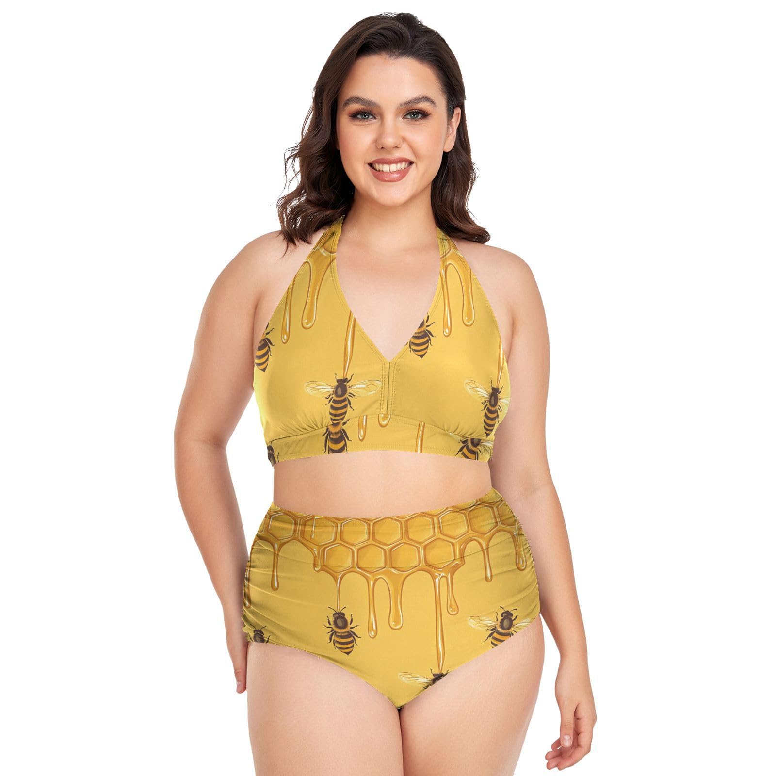Bikini grande taille réglable contre les complexes avec son maillot de bain taille haute - 7