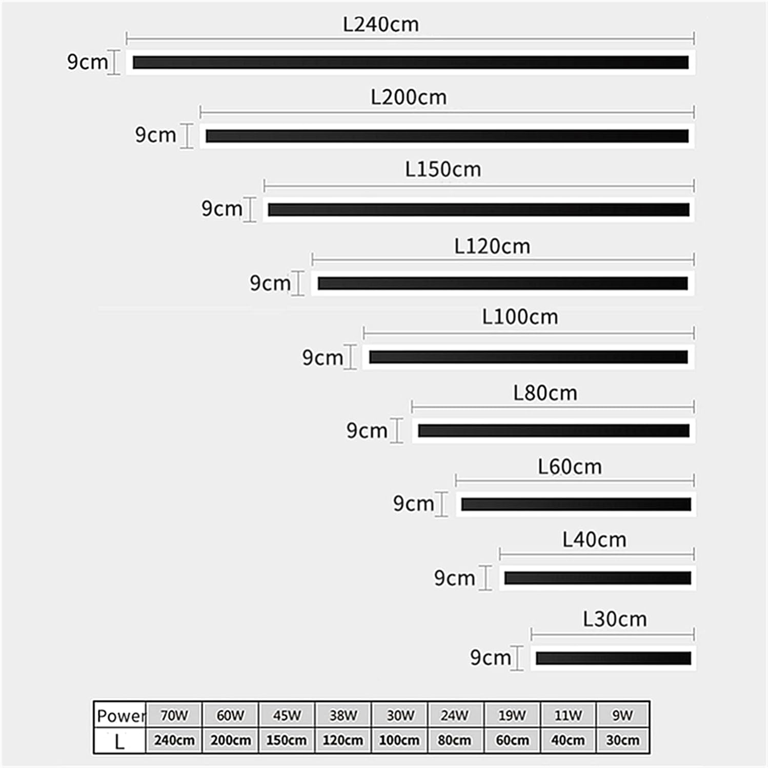 Waterproof Outdoor LED Long Strip Wall Lamp Modern Aluminum IP65 Bathroom Sconce Garden Porch 110/220V Line Wall Light Outdoor Wall Sconce image 2
