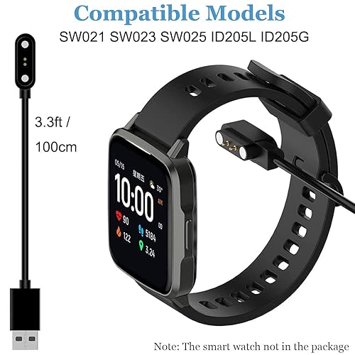 Miniatura 4 de Threeeggs Cargador compatible con el reloj inteligente TOZO S7 S6 S5 S4 S3 S2, cable de carga magnético para reloj inteligente Letsfit Willful YAMAY