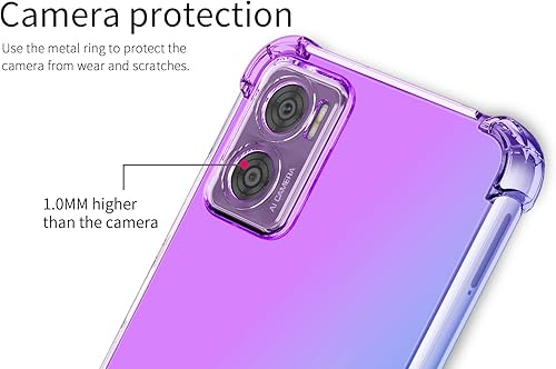 Miniatura 4 de Osophter Funda para Moto G 5G 2023, Motorola G 5G 2023 para mujeres y niñas, diseño floral con protector de pantalla, absorción de golpes, funda de