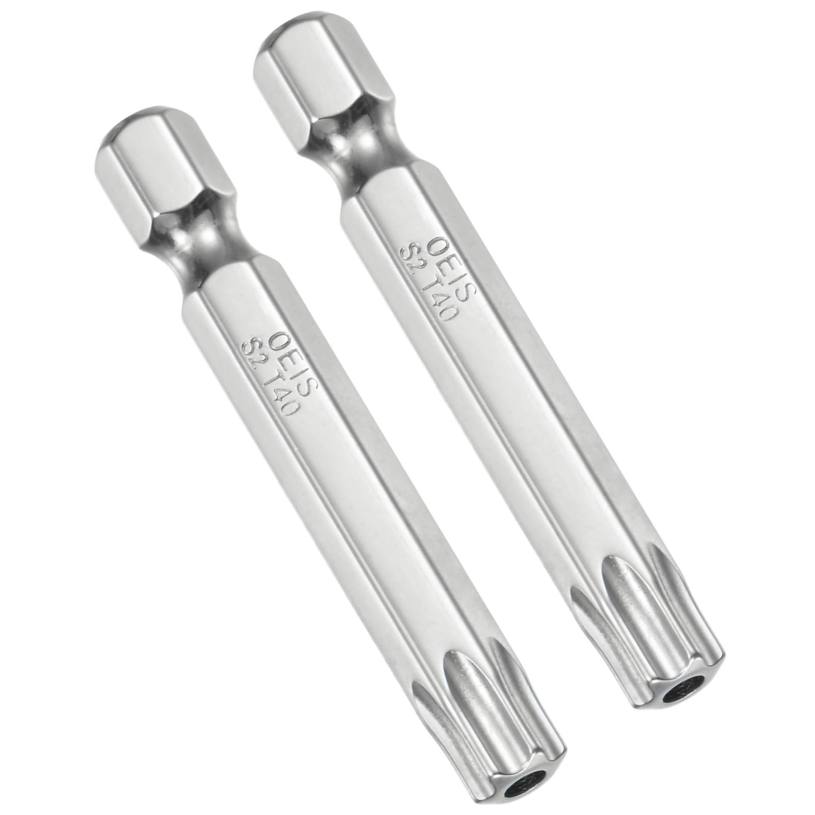 TA-VIGOR 2Pcs T40 Torx Head Screwdriver Bits 1/4 Inch Hex Shank