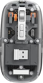 Kablosuz Mouse Fare Şarjlı Bluetooth Wireless Çift Modlu Sessiz 5 Tuşlu Şeffaf DPI Kontrol Tg-9010