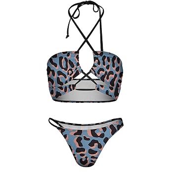 Amazon.co.jp: [QGV] ビキニセット ヒョウ柄 豹柄 ビキニ