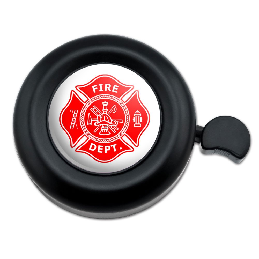 GRAPHICS & MORE Firefighter Firemen Maltese Cross Red Bicycle Handlebar Bike Bell