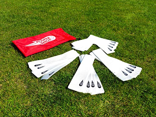 Marqueurs de terrain POWERSHOT : lot de 16 lattes de délimitation pour entraînements de sport