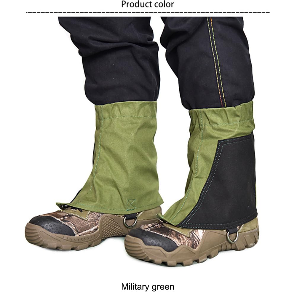 EMUKOEP Guêtres de Cheville Imperméables, Couvre-chaussures de Protection Bas et Réglables pour Femmes et Hommes, Randonnée, Escalade, Marche