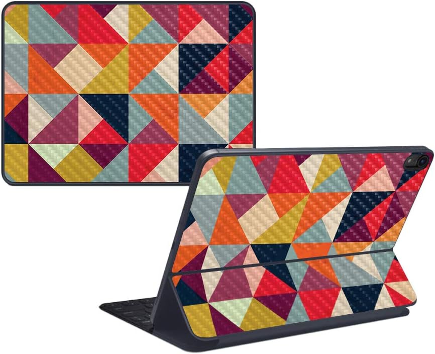 MightySkins Carbon Fiber Skin For Apple iPad Pro Smart Keyboard 11" (2018) - Wild Nature - Protective, Durable Textured Carbon Fiber Finish - Easy To Apply, Remove, and Change Styles - Made in the USA