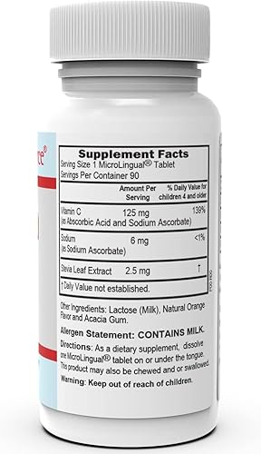 Miniatura 2 de Superior Source Vitamina C para niños (125 mg), Clean Melts, tabletas microlingües de disolución rápida, 90 unidades, alternativa a las gomitas,