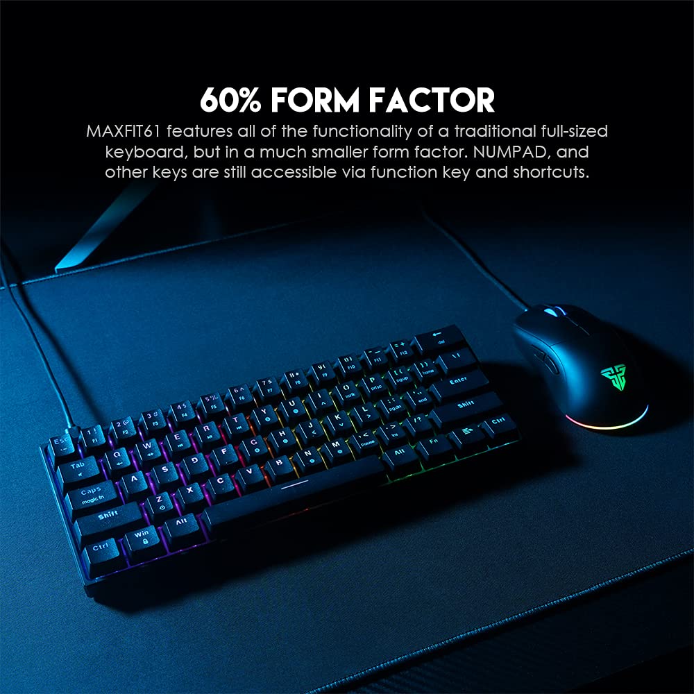 Buy FANTECH MAXFIT61 RGB Wired 60 Mechanical Keyboard, 61 Keys Hot