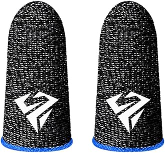 1 Pair Gaming Finger Sleeves Thumb Finger Cots Fingertip for Mobile