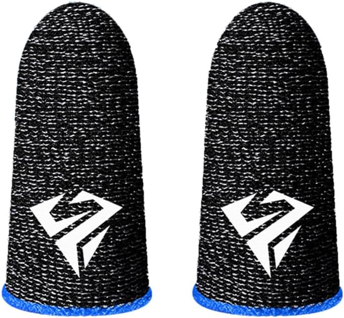 1 Pair Gaming Finger Sleeves Thumb Finger Cots Fingertip for Mobile