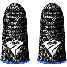 Breathable Gaming Finger Sleeves Game Gloves Anti-Sweat Thumb Finger Cots Fingertip Cover for Mobile Games PUBG/COD/LOL video game