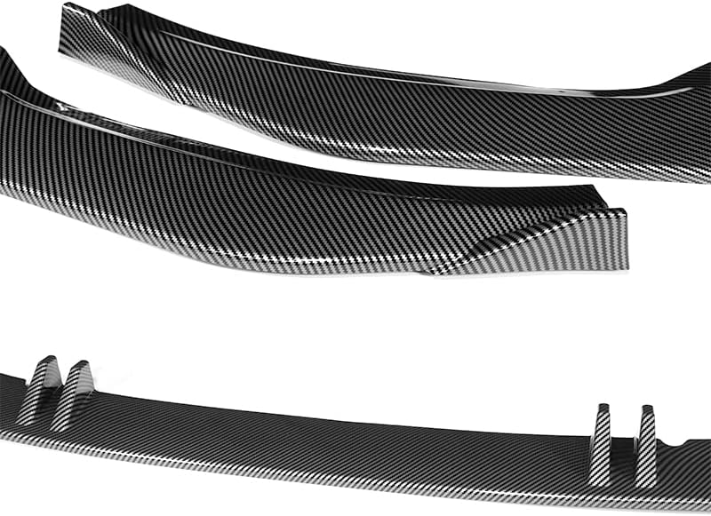 3PCS Front Bumper Lip Kit fit for Compatible with 2020-2022 Audi A5 S5, STP-Style Splitter Trim Protection Spoiler, Air-Dam-Chin-Diffuser (Carbon Look)