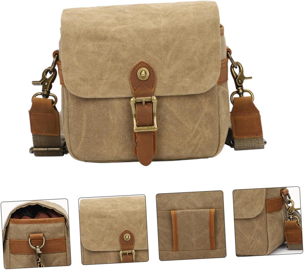 STOBOK Professional Camera Bag Lens Bag Crossbody Camera Case Storage Pouch for Capacity