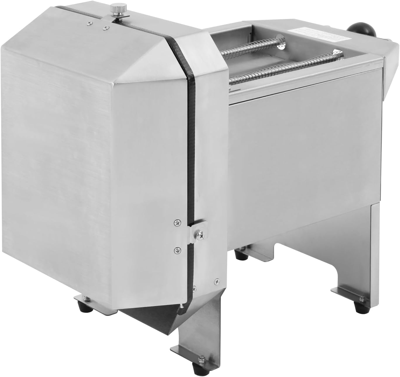 Electric Banana Slicing Machine, 130Rpm Commercial Vegetable Slicer Manual Fruit Cutter Stainless Steel 0-0.35'' Thickness for Tomato Onion Potato Cabbage Lime Orange 110V