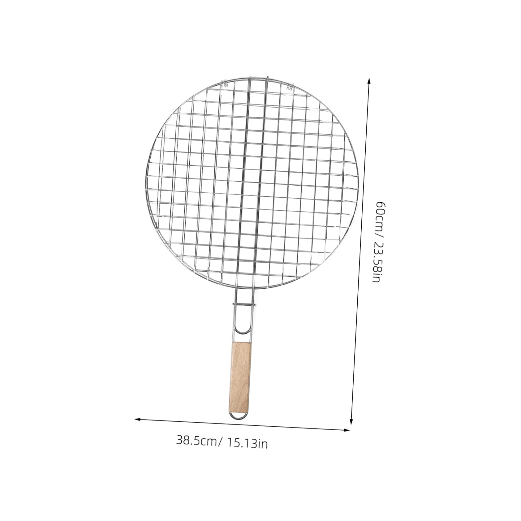 VANZACK Cooking Utensils Round Grill Basket for Outdoor Bbq Grill Rack Stainless Steel Fish Meat Vegetable Cooker Camping Picnic Essential