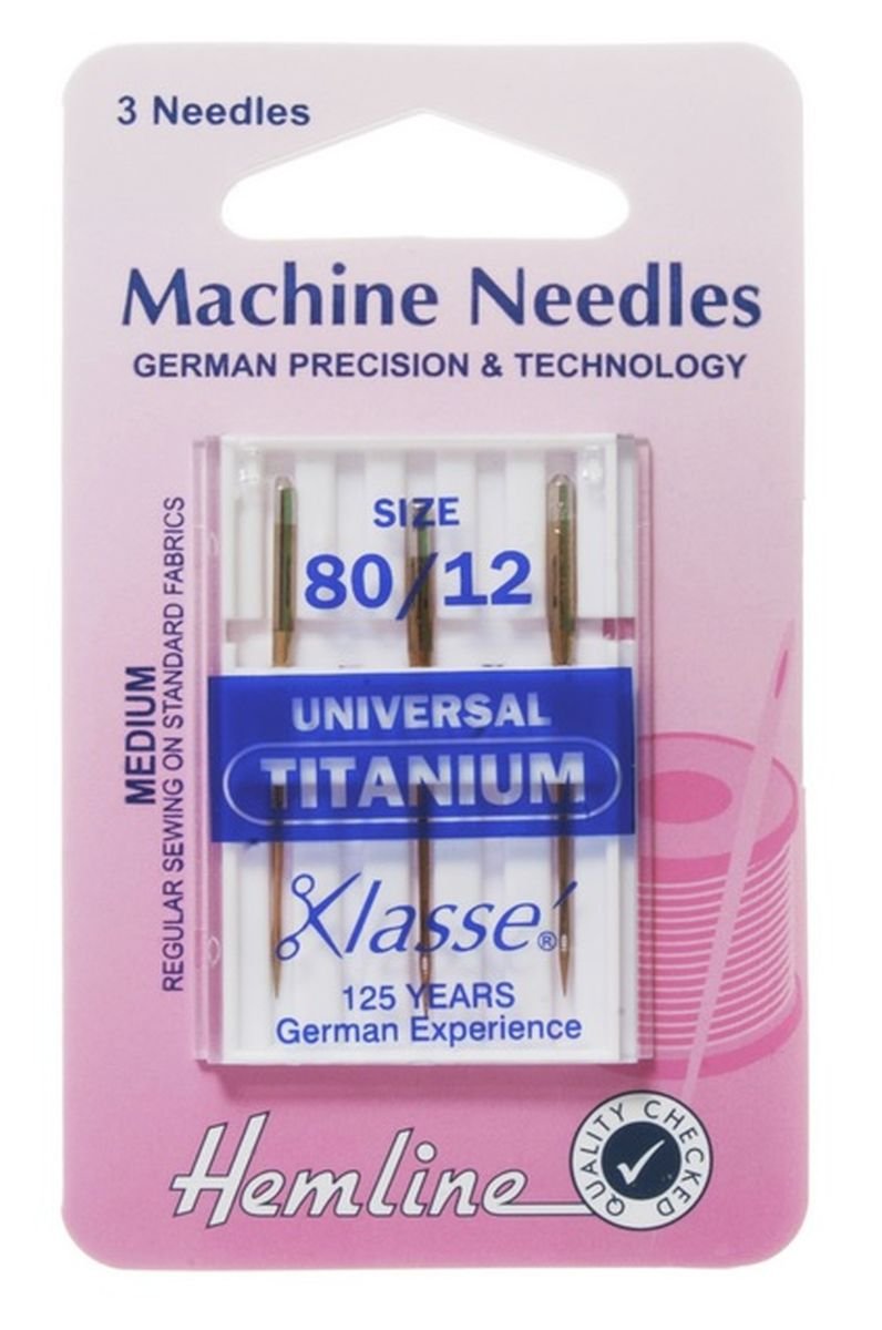 Hemline Titanium Sewing Machine Needles