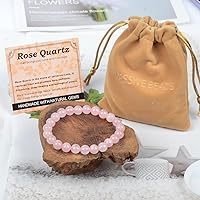 Vista 247 de MASSIVE BEADS Pulsera elástica de yoga hecha a mano con piedra natural, cristal curativo, energía, regalos para adultos unisex de 0.157 in, 0.236