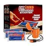 Ez Fire Firestarter and Survival Frog Tough Tesla Lighter 2.0 – Waterproof, Windproof, Flameless Top-Facing Dual Arc Plasma USB Rechargeable Electric w/Built-in Flashlight and Emergency Whistle.