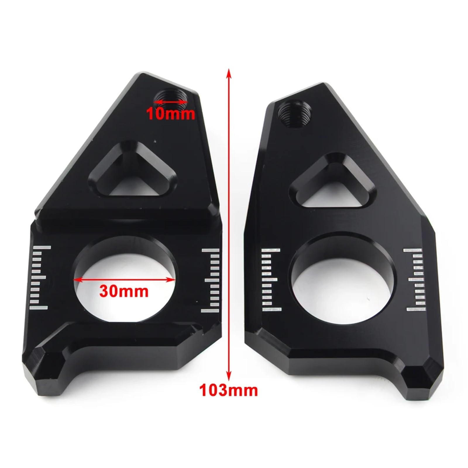 Pasuje do Yamaha YZF R1 FZ1 2005-2015 FZ8 TMAX 530 2012-2015 Motocykl Oś Wrzeciona Łańcucha Bloki Nastawcze(D)