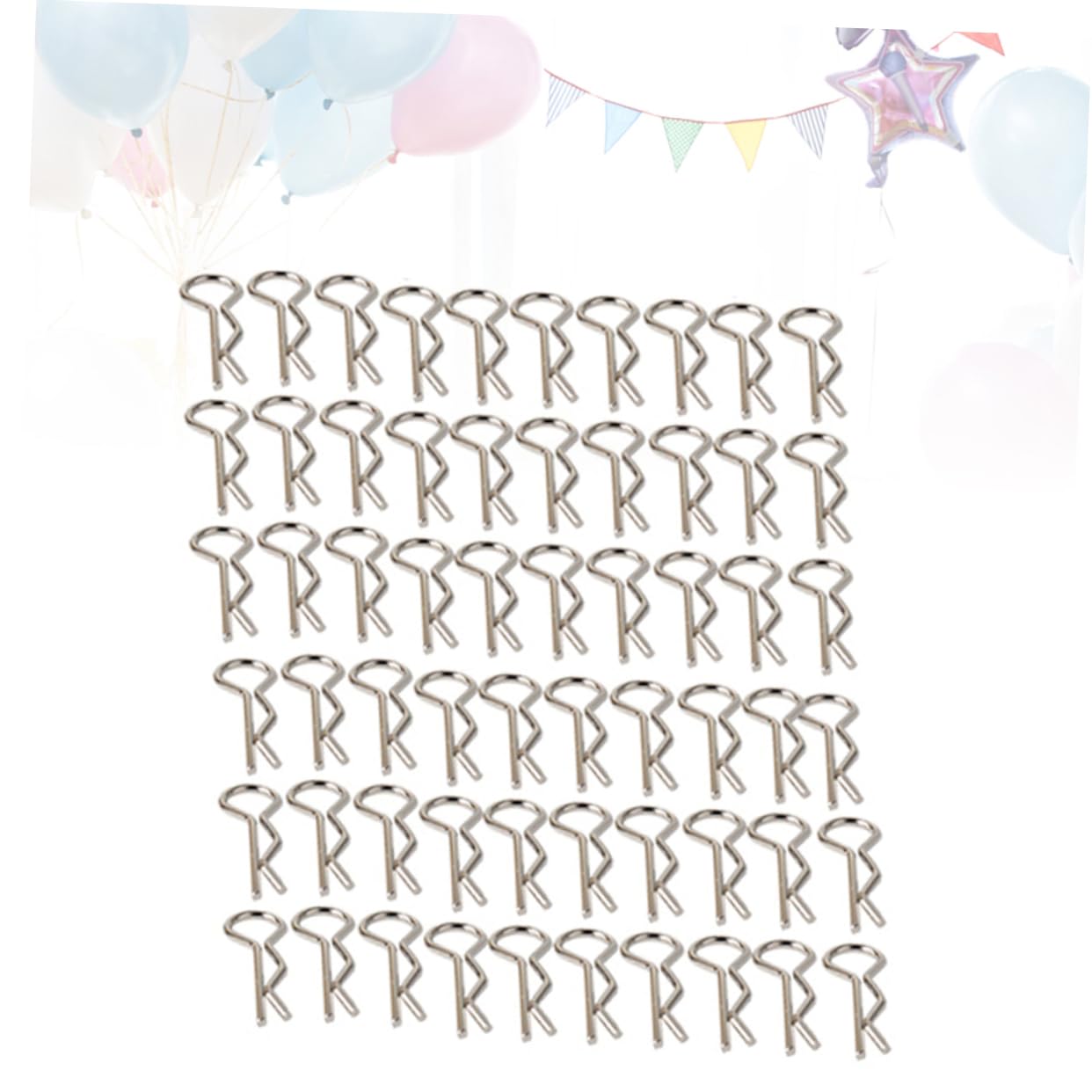 Gadpiparty Set of 100 r Shape Stainless Steel Model Accessories for 1/10 Scale Vehicles