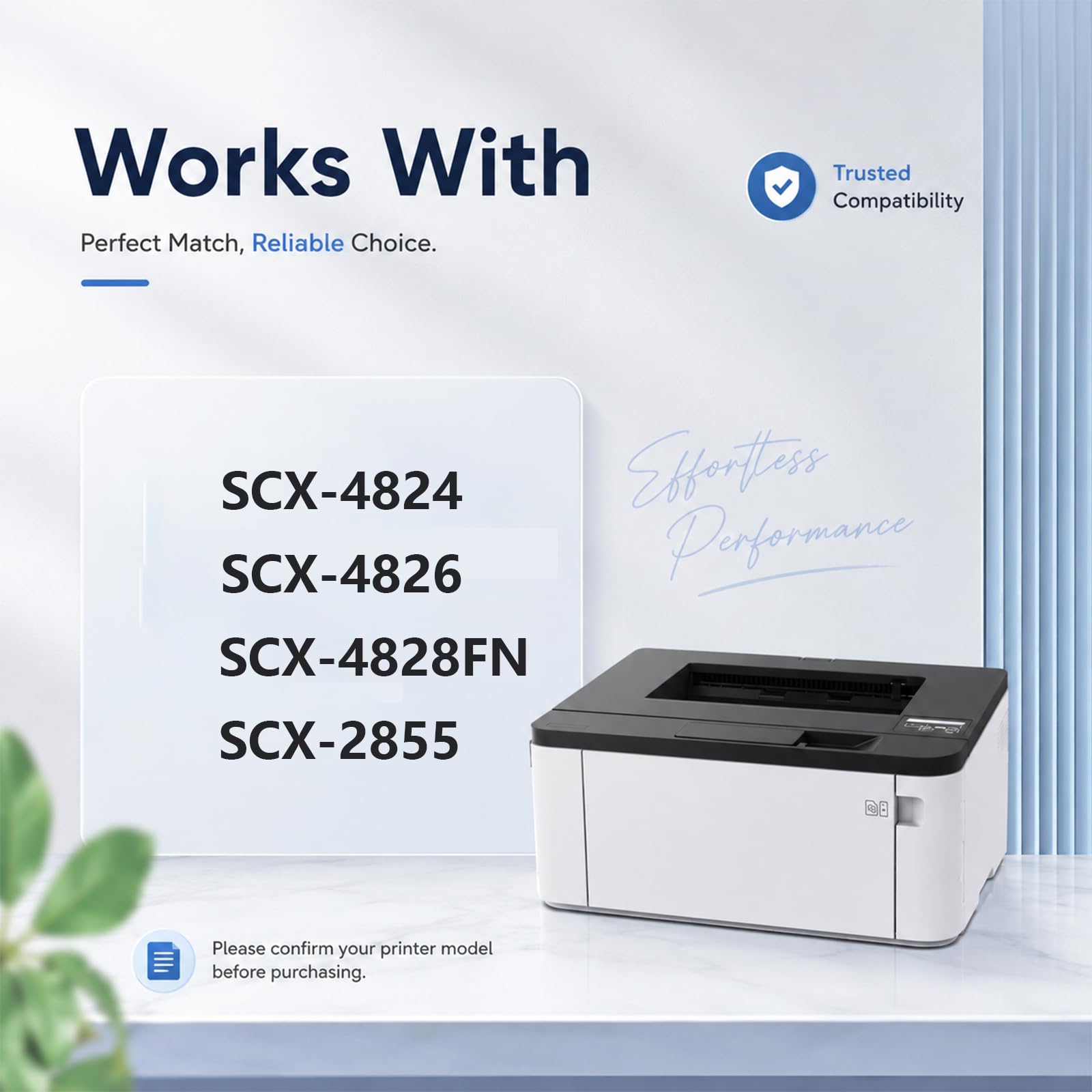 Cartuccia di toner MLT-D209L, Sostituzione nera ad alta resa per la stampante Samsung LaserJet SCX-4824 4826 4828FN 2855, Stampe ad alta velocità, Alta resa, 5000 pagine ,2Pack