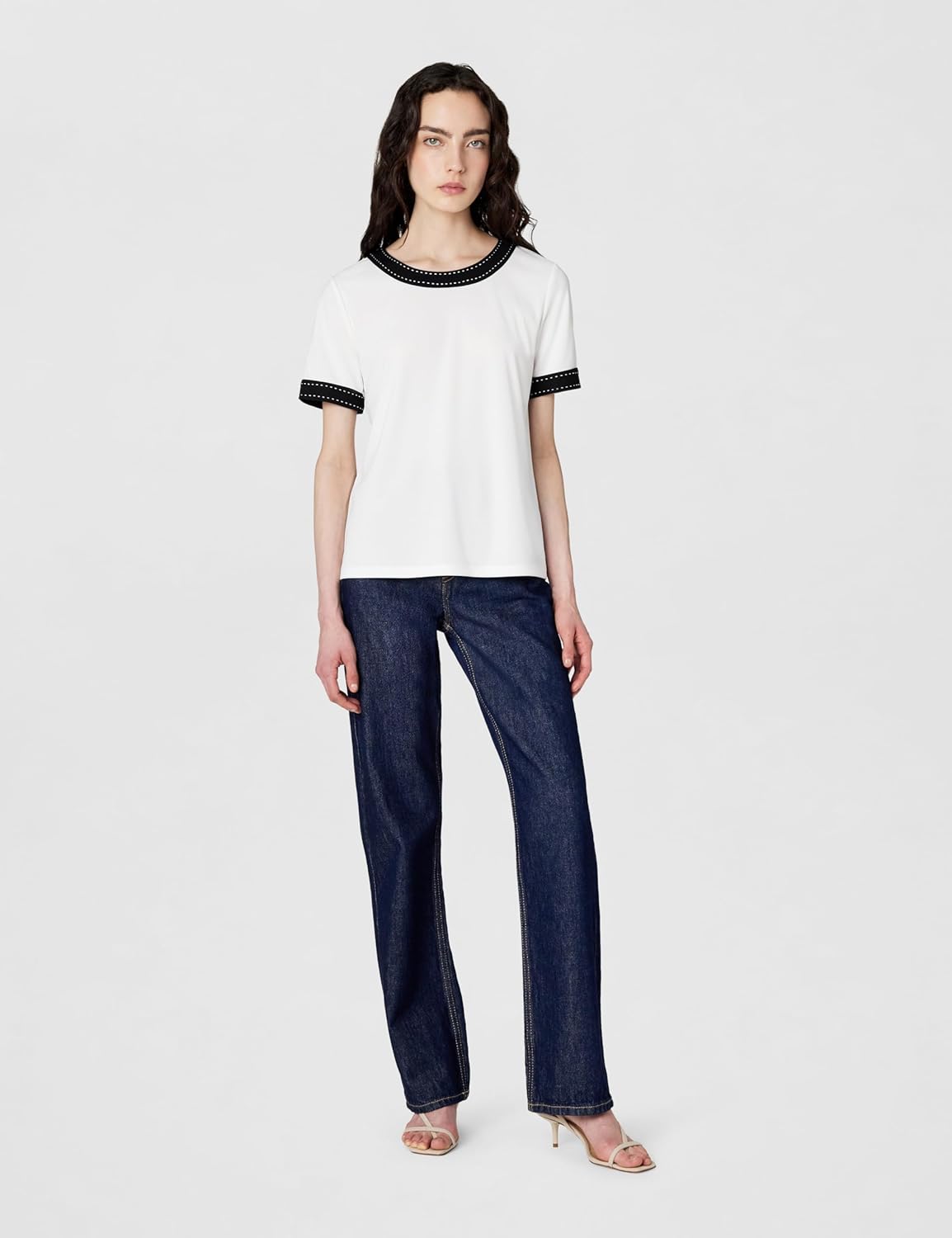 Karl Lagerfeld Women's Sleeveless Geo Bold Blouse