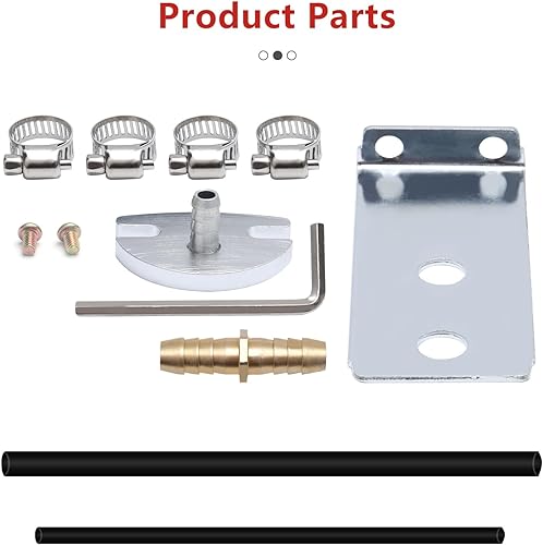 Miniatura 5 de APIELE Regulador de presión de combustible universal ajustable, kit de regulador de presión de inyección de gasolina de aluminio con calibre de