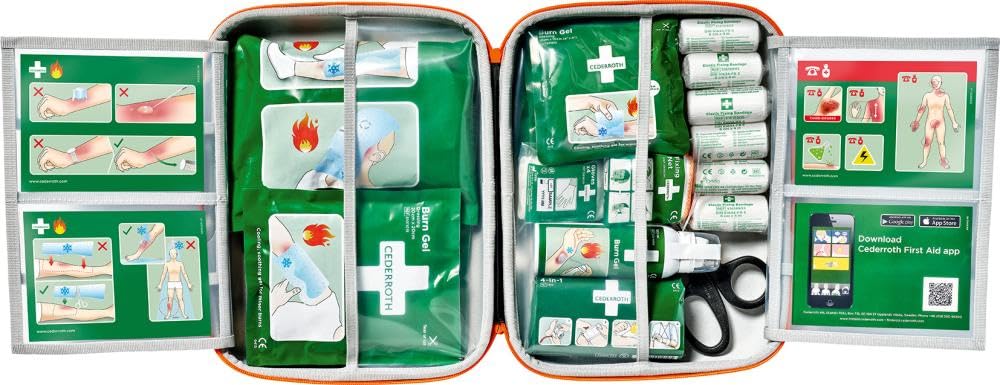 CEDERROTH Kit de primeros auxilios First Aid Burn Kit, Softcase