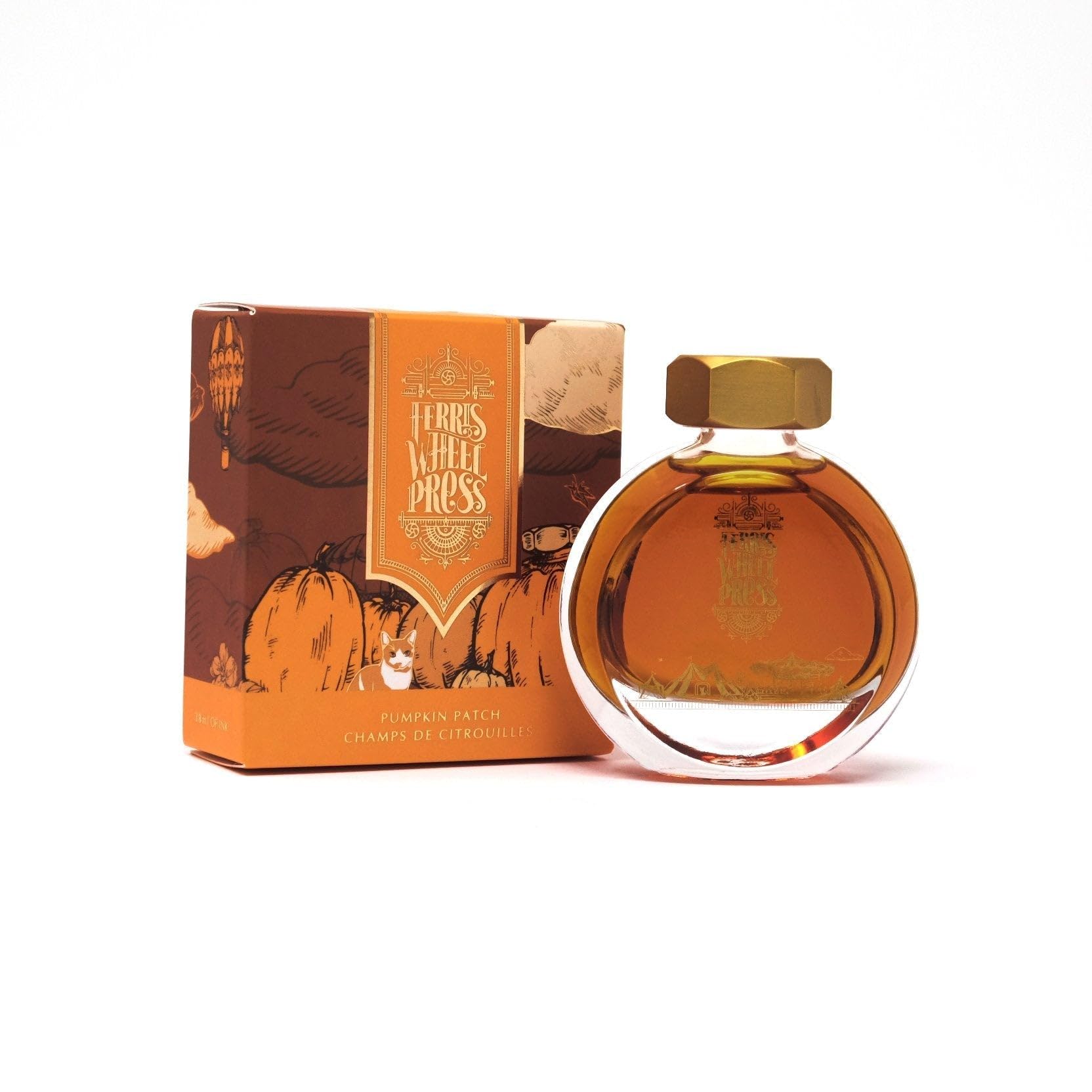 Ferris Wheel Press Fountain Pen Ink, Everyday Ink Collection, Bright Orange, 38ml
