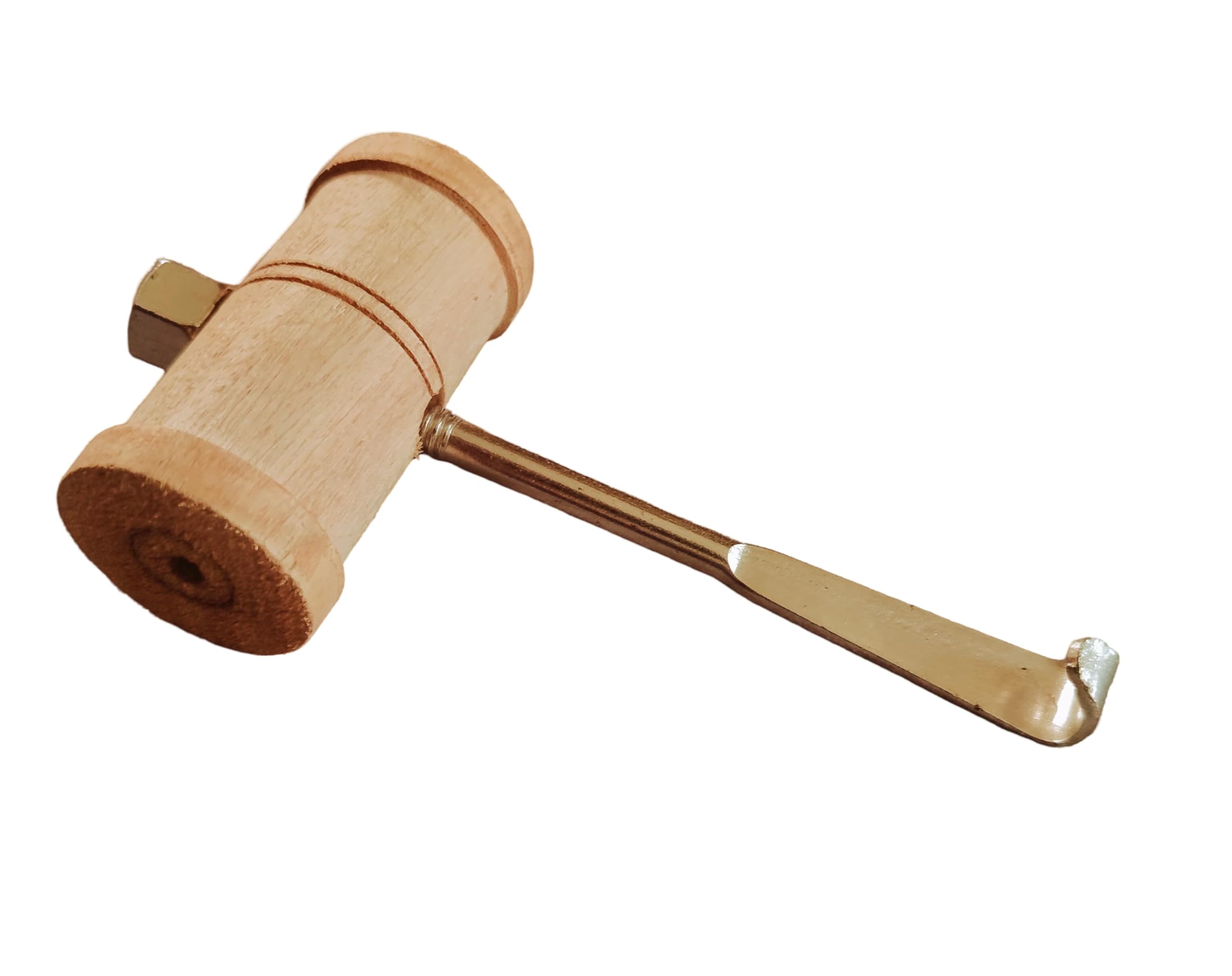 BHAVICREATION -Handmade 8 WOODEN Tabla Bayan Gatta WITH 1 Tabla Hook for pulling tabla strap (hook with gatta) - Image 3 thumbnail