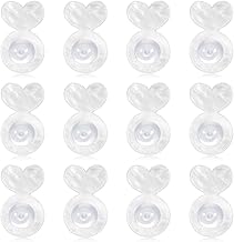 JEYORZY 6 Pairs Hypoallergenic Earring Lifter Clasps for Lost or Torn Lobules, Silicone Earring Backs, Hold and Lift Earrings, Riser Clasp