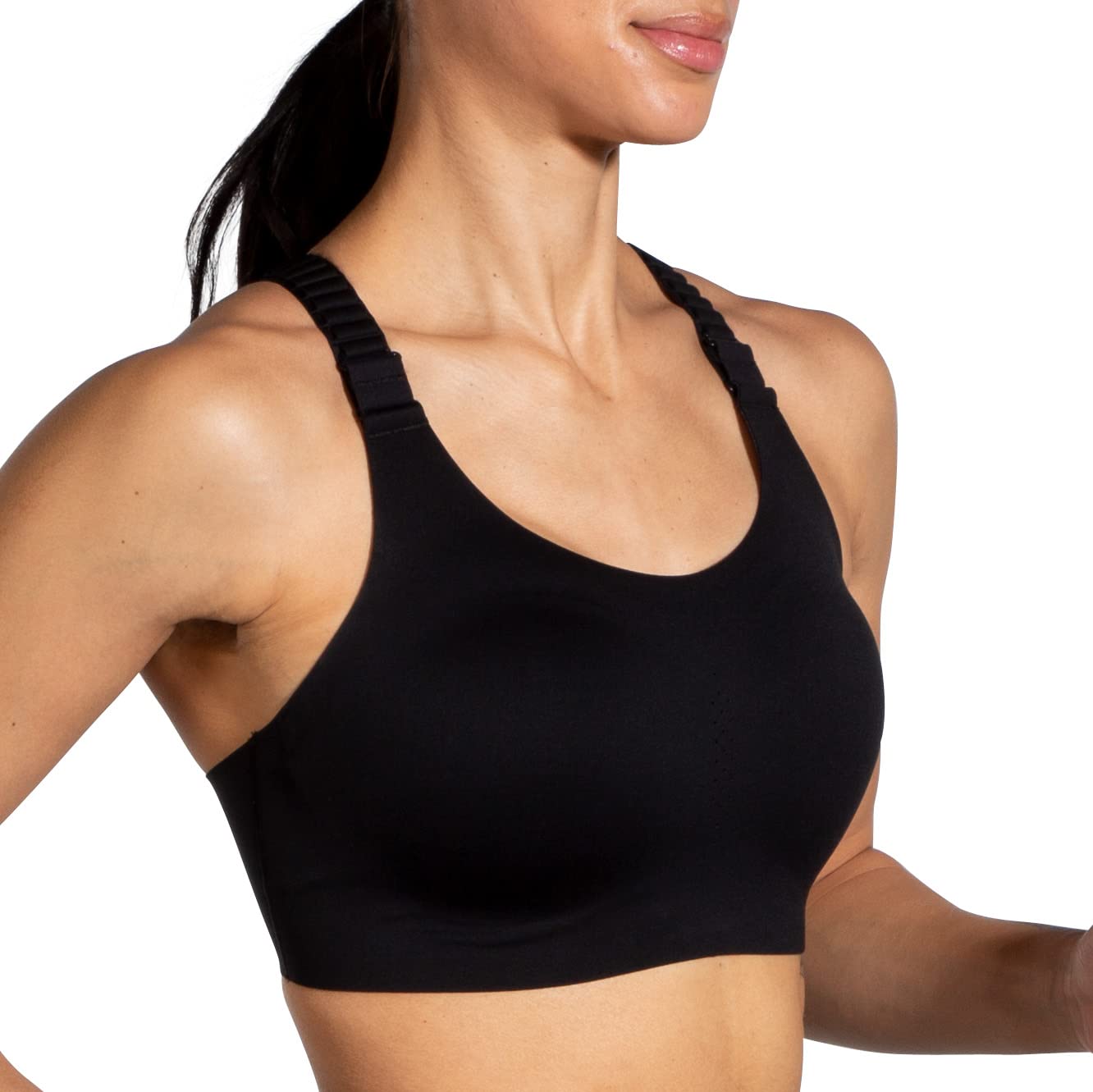 BROOKS 350085001 Dare Racerback Run Bra 2.0 Biustonosz sportowy Damski Czarny Rozmiar 0361D