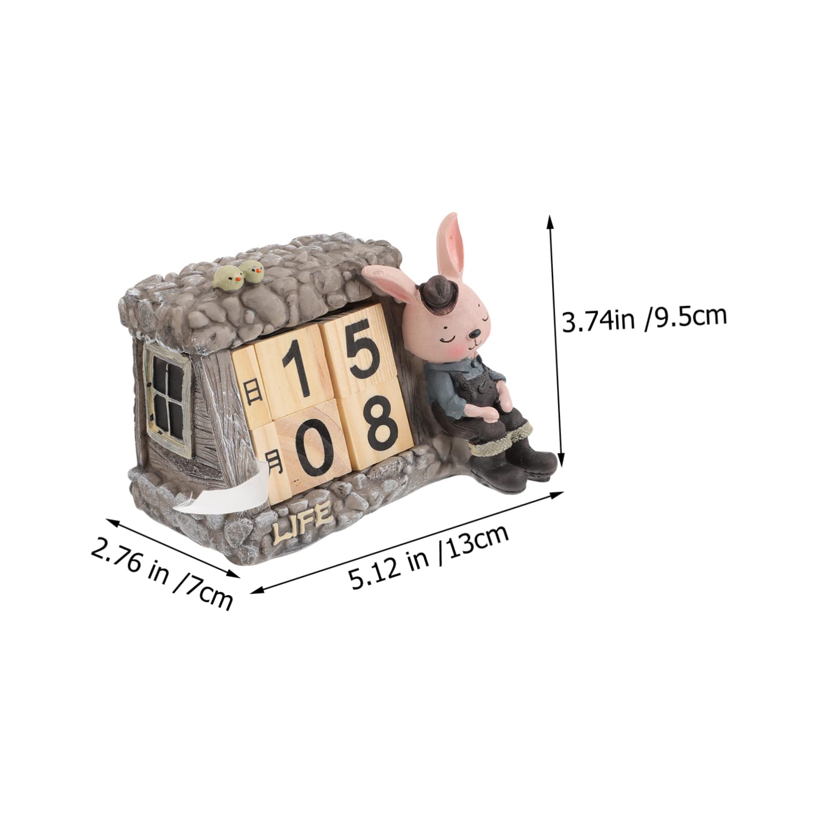 3pcs Calendario Tavolo di Nozze Decor Conto Alla Rovescia Blocchi Natale Cerimonia di Nozze Decorazioni Dinning Tavolo Decorazione di Natale Ornamenti Ufficio Coniglio Blocco di Legno di beneficenza