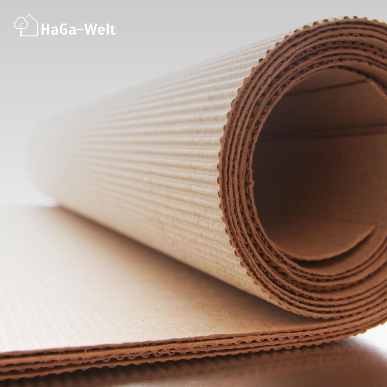 HaGa Schadstofffreie Pappe für Kompostbeete – 0,8 m Breite | 10m Länge – Natürlicher Unkrautschutz ohne Chemie – Umweltfreundliche & kompostierbare Mulch-Wellpappe für Hochbeet Gemüsebeet