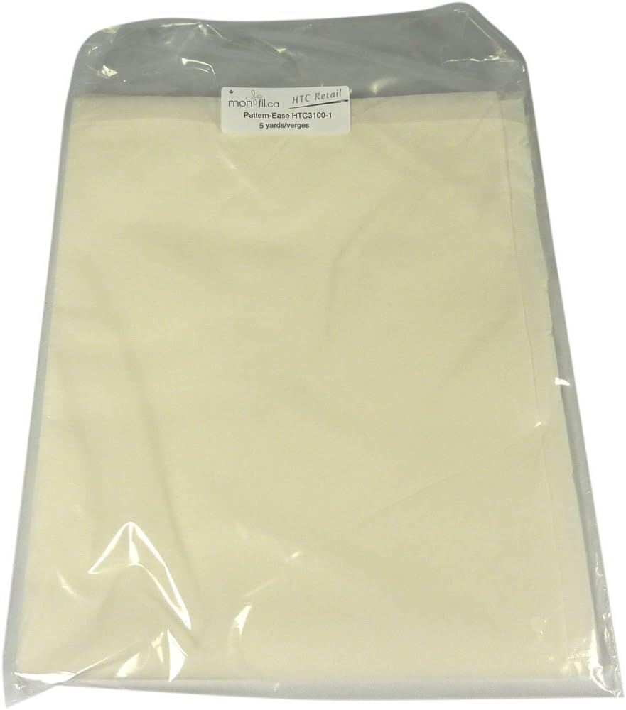 Superpunch Pattern-Ease Tracing Material, Tracing Paper for Sewing Patterns - 46 Inches X 5 Yard, HTC3100-1 Pattern Drafting Paper for Embroidery, Nonwoven Light Interfacing Stabilizer - Made in USA