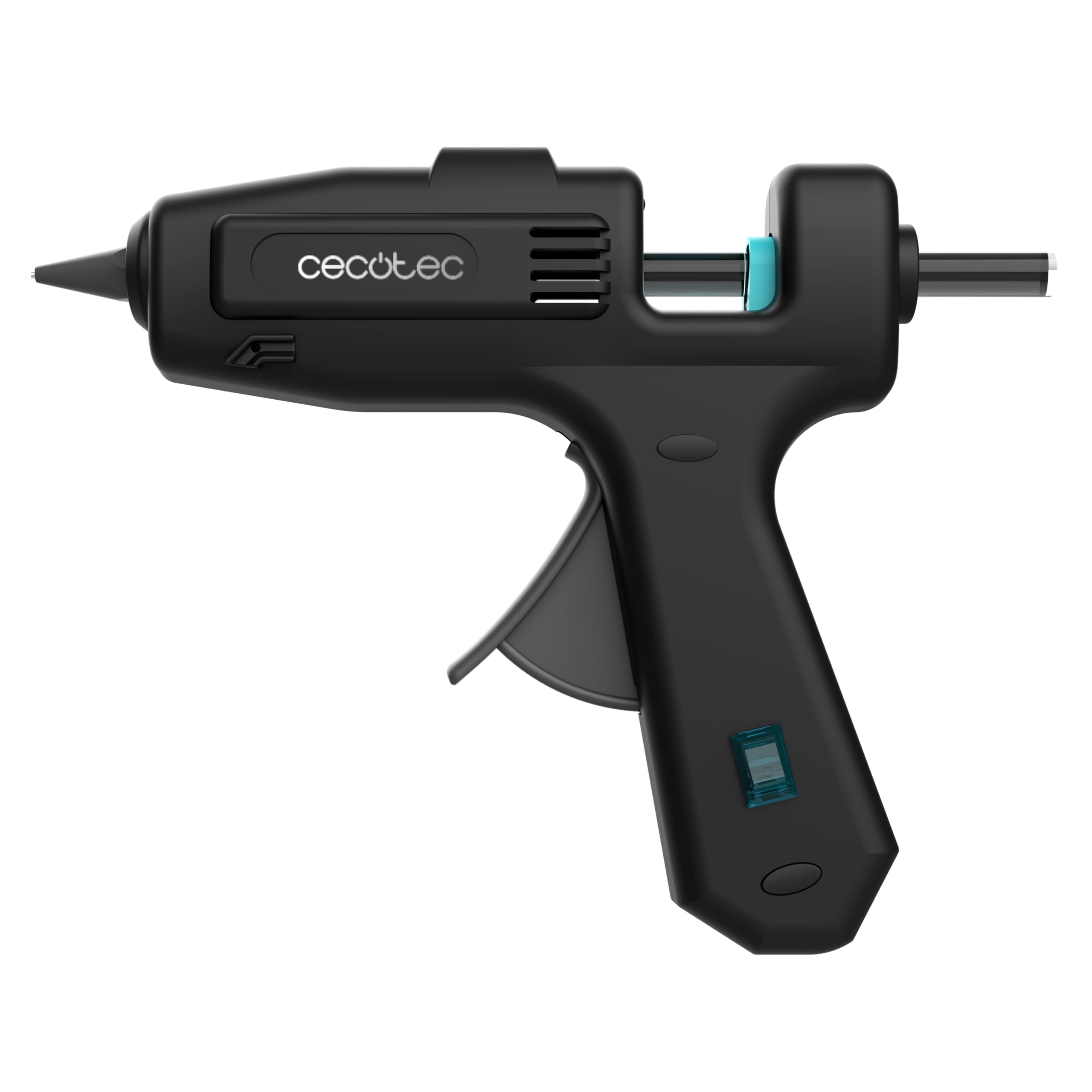 Cecotec Pistolet do klejenia na gorąco z podstawą ochronną Perfect Fix 100 Pro. 100 W, bardzo szybkie nagrzewanie, łącznie z 80 wkładami klejącymi o średnicy 11 mm z przezroczystego kleju, do 180ºC